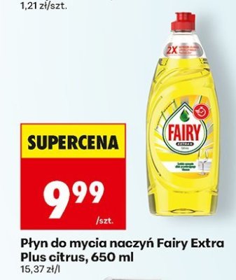 Płyn do mycia naczyń Extra Plus citrus promocja w Biedronka