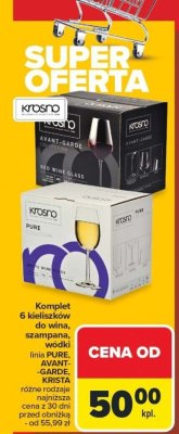Komplet 6 kieliszków do wina, szampana, wódki linia AVANT-GARDE różne rodzaje promocja w Carrefour