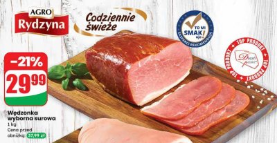 Wędzonka wyborna surowa Agro Rydzyna promocja w Dino