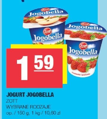 Jogurt Jogobella Zott wybrane rodzaje promocja w SPAR