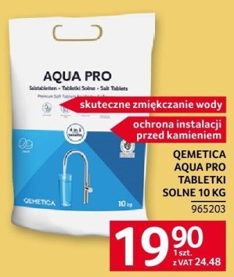 Tabletki solne Qemetica Aqua Pro promocja w Selgros