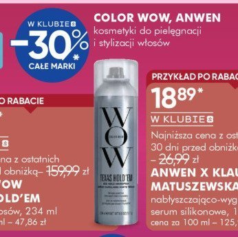 Pianka do włosów Color Wow Anwen promocja w Super-Pharm