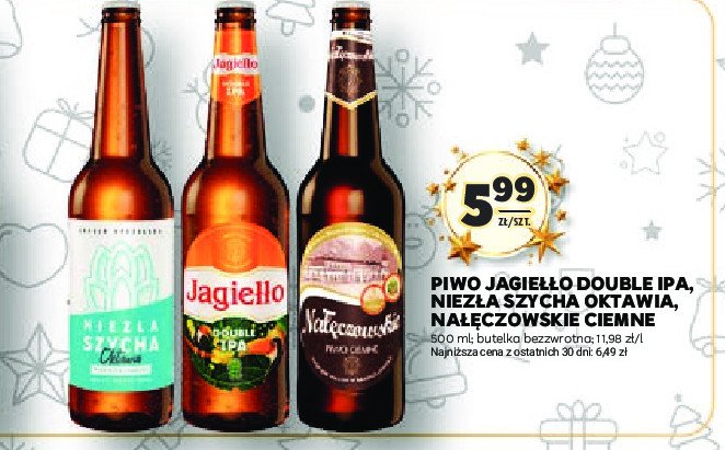 Piwo Jagiełło double ipa promocja w Stokrotka