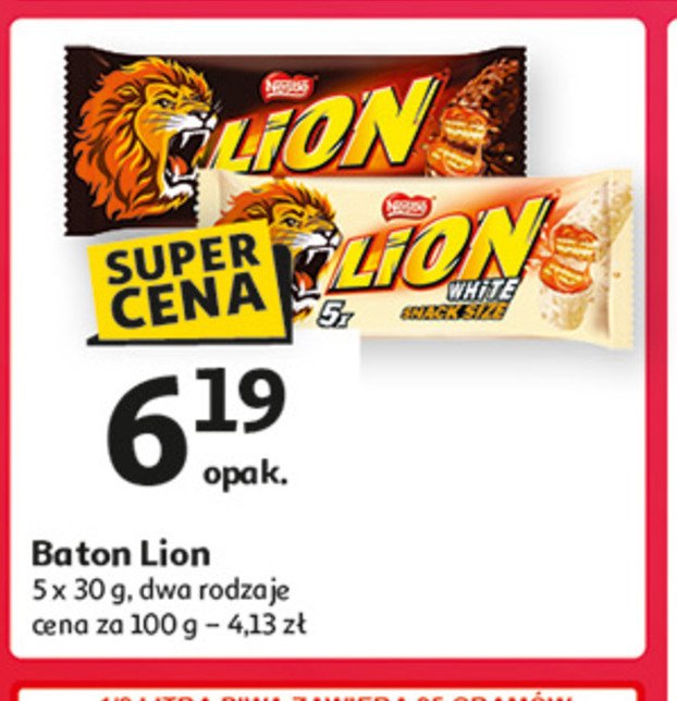 Baton Lion white promocja