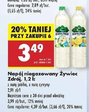 Woda jabłkowa Żywiec zdrój z nutą... promocja