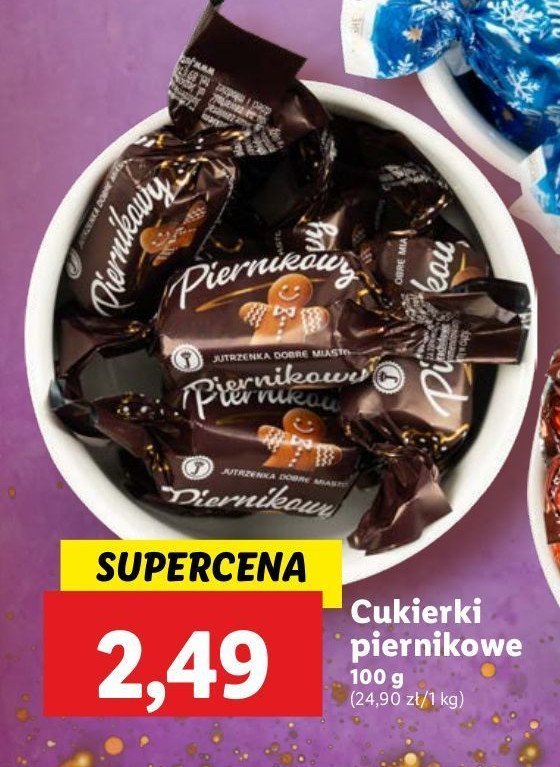 Cukierki piernikowe promocja w Lidl