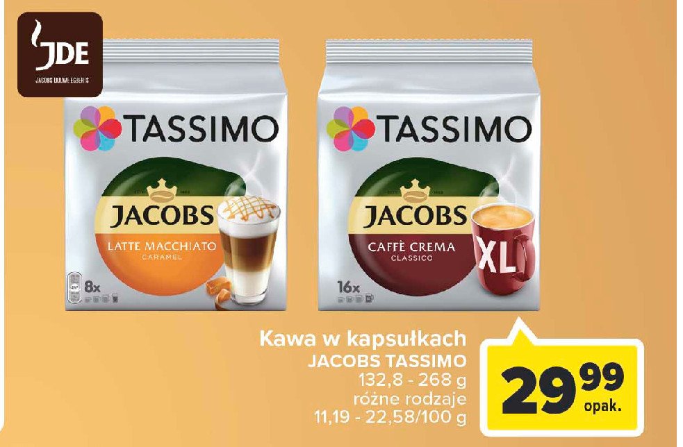 Kawa caffe crema classico Tassimo jacobs promocja