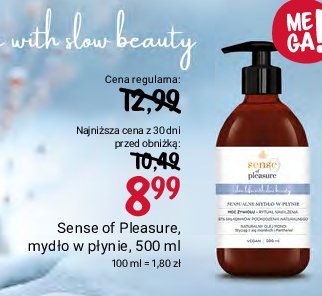 Sensualny mydło w płynie moc żywiołu Sense of pleasure promocja