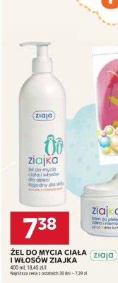 Żel do mycia ciała i włosów Ziajka 400 ml promocja w Stokrotka
