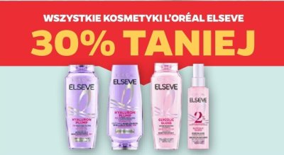 Wszystkie kosmetyki L'Oreal Paris Elseve -30% taniej promocja w Netto