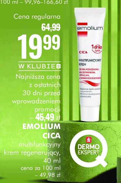 Krem multifunkcyjny Emolium promocja w Super-Pharm