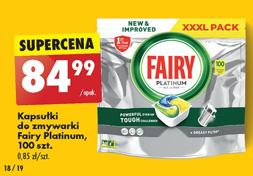Tabletki do zmywarek Fairy Platinum Lemon promocja