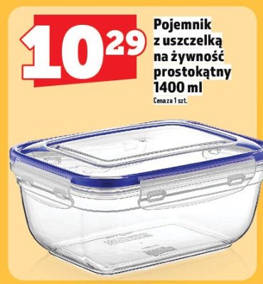 Pojemnik z uszczelką na żywność prostokątny 1400 ml promocja w TOPAZ