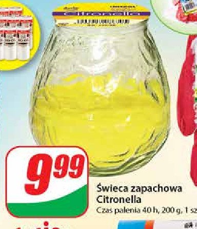 艢wieca antykomarowa citronella Bispol promocja