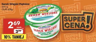Serek Wiejski Piątnica promocja w Delikatesy Centrum