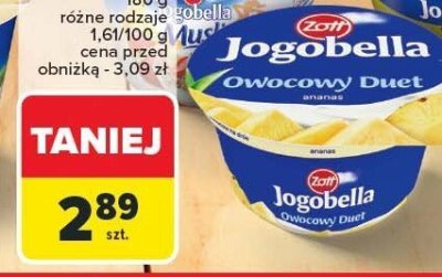 Jogurt Jogobella Owocowy Duet, różne rodzaje Zott promocja w Carrefour