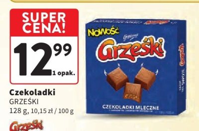 Czekoladki Grzeski mleczne promocja w Intermarche