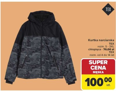 Kurtka narciarska TEX promocja w Carrefour