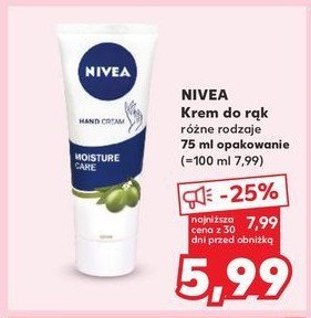 Krem do rąk moisture care Nivea hand cream promocja w Kaufland