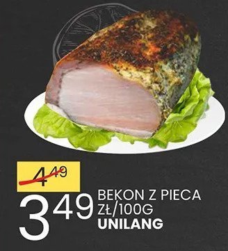 Bekon z pieca Unilang promocja w Wafelek