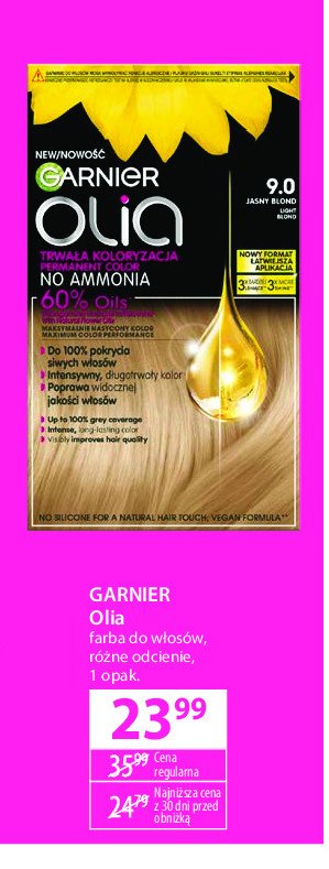 Farba do włosów jasny blond 9.0 Garnier promocja