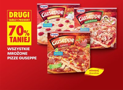 Wszystkie pizze mrożone Guseppe DRUGA -70% promocja w Biedronka