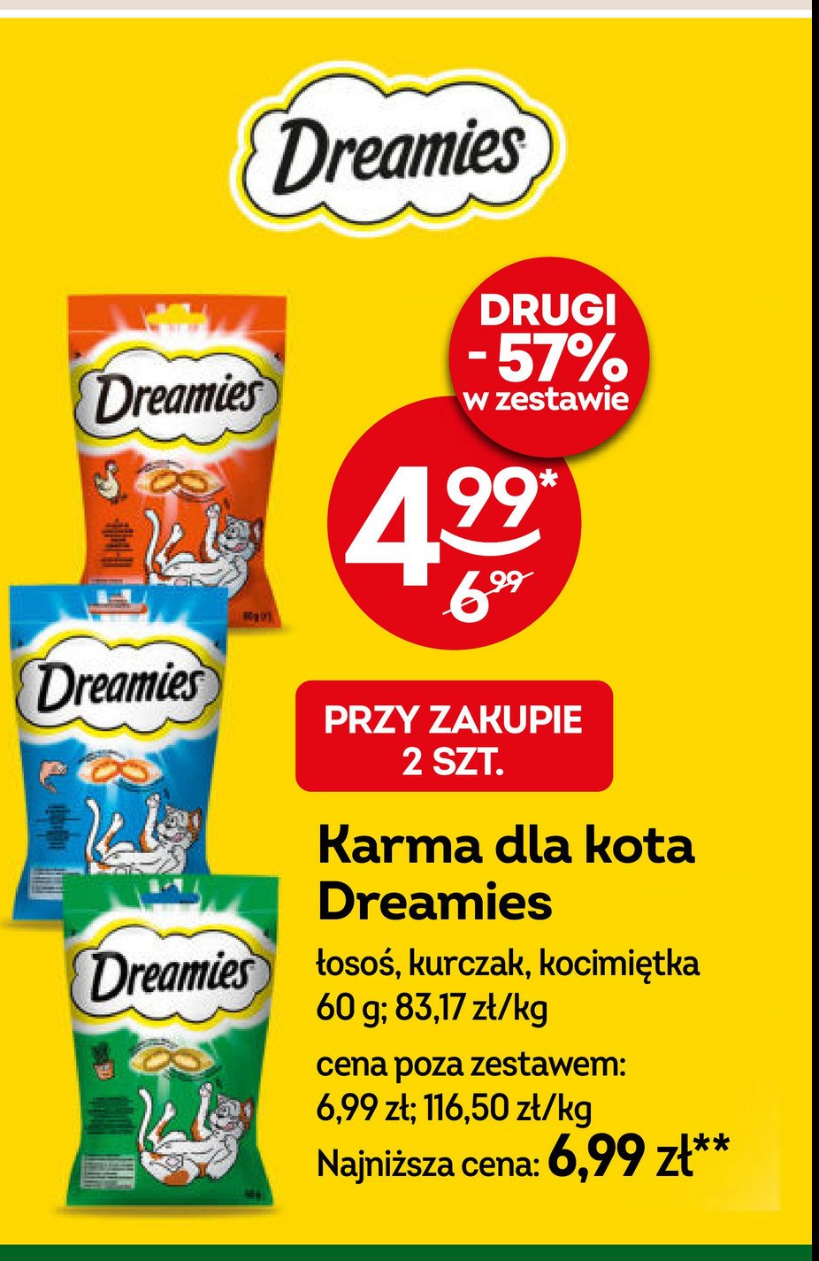 Przysmak dla kota z kurczakiem promocja w Żabka