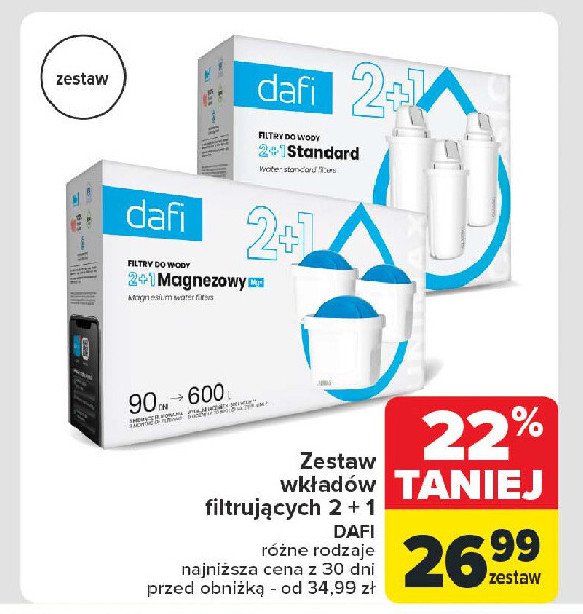 Zestaw filtrów mg+ Dafi promocja w Carrefour Market