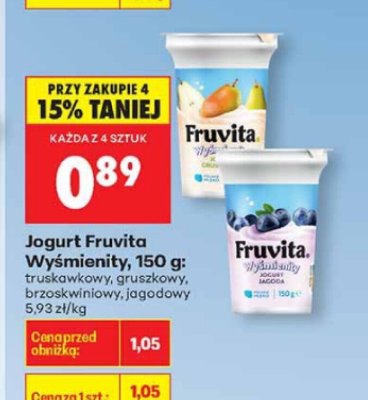 Jogurt Wyśmienity brzoskwiniowy promocja w Biedronka