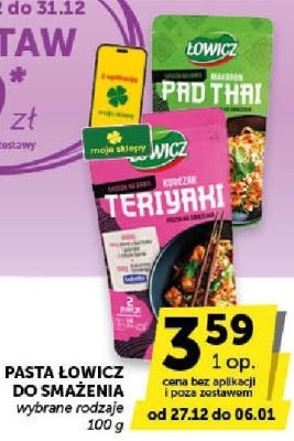 Pasta Łowicz do smażenia teriyaki promocja w ABC