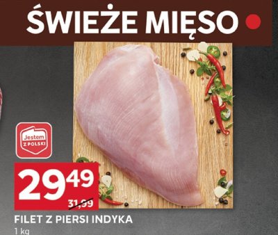 Filet z piersi indyka wolno gotowany o smaku ma艣lanym z kolorowym pieprzem i czarnuszk膮 SZTUKA MI臉SA NETTO promocja w Stokrotka