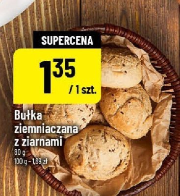 Bułka ziemniaczana z ziarnami 80 g promocja w POLOmarket