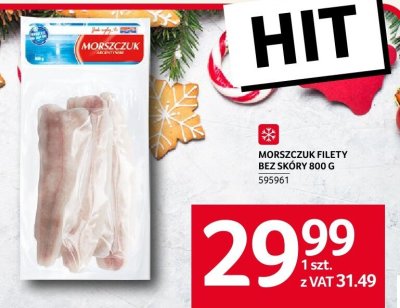 Morszczuk filety bez skóry 800 g promocja w Selgros