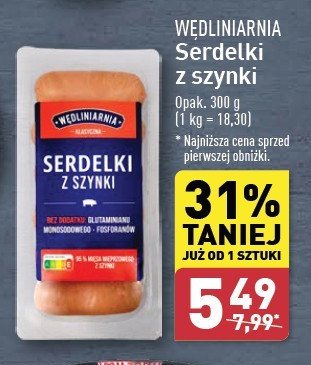 Serdelki z szynki Wędliniarnia premium promocja