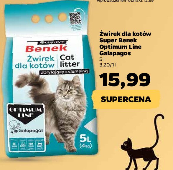 Żwirek dla kota zbrylający SUPER BENEK promocja