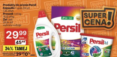 Produkty do prania Persil Kapsułki 1 opak./22 szt., Proszek 1,65 kg, Żel 1,48 l wybrane rodzaje promocja w Delikatesy Centrum