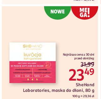 Maska do dłoni Shehand promocja w Rossmann