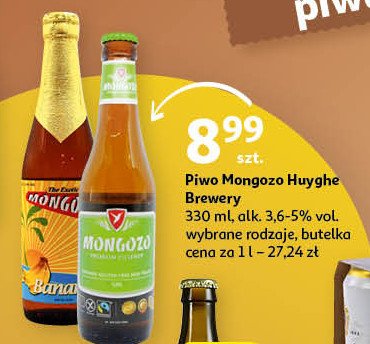 Piwo MONGOZO BANANA promocje
