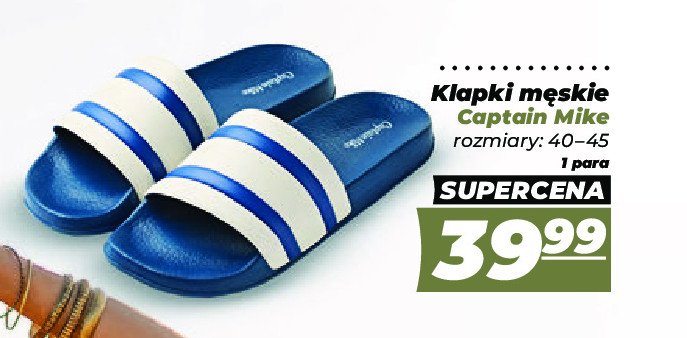 Klapki m臋skie 40-45 Captain mike promocja