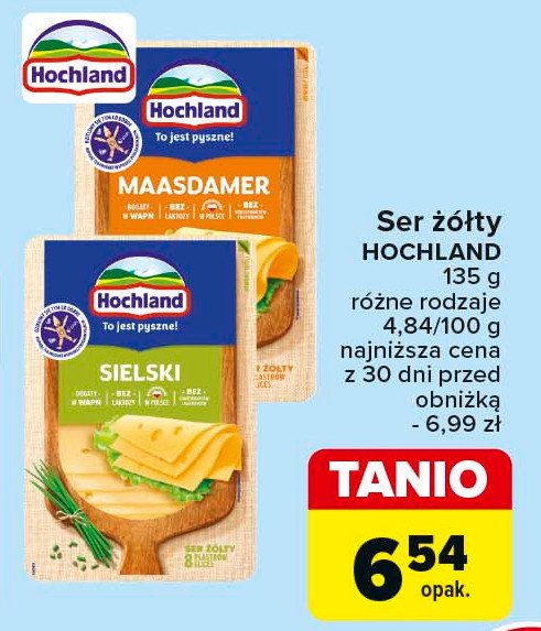 Ser maasdamer plastry Hochland promocja