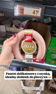 Pasztet delikatesowy extra z szynką JBB promocja w Biedronka