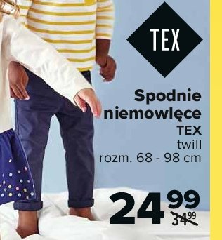 Spodnie niemowlęce twill 68-98 cm Tex promocja