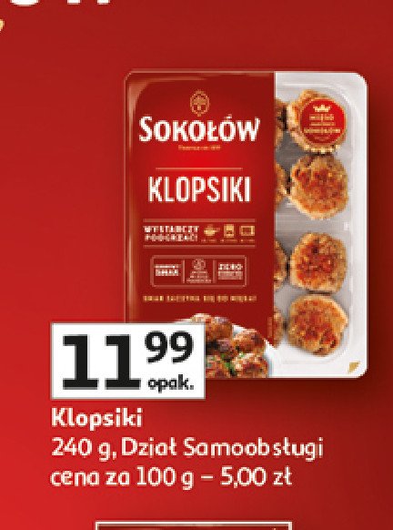 Klopsiki Sokołów promocja w Auchan