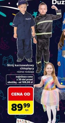 Strój karnawałowy chłopięcy różne rodzaje promocja w Carrefour
