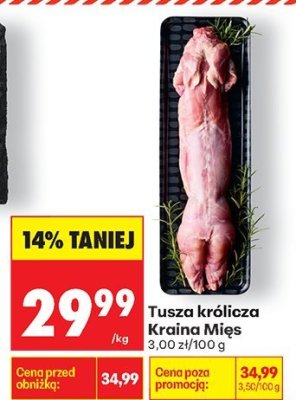 Tusza królicza Kraina Mięs promocja w Biedronka