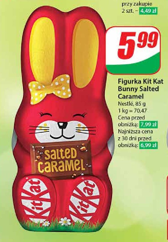 Figurka zając słony karmel Kitkat promocja