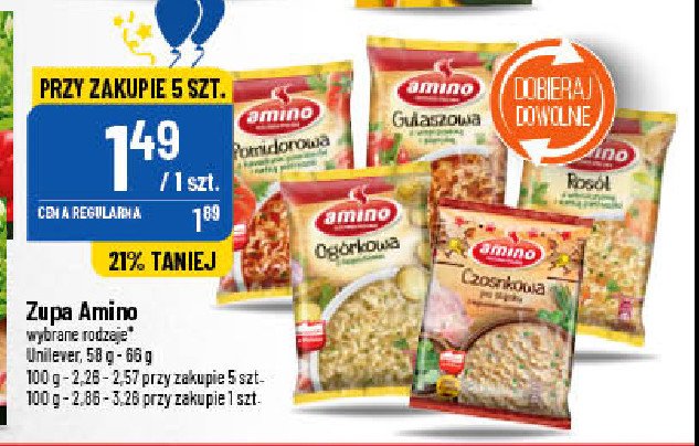 Rosół z włoszczyzną i natką pietruszki Amino promocje