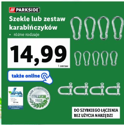 Zestaw karabińczyków Parkside promocja