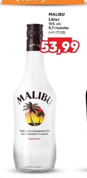 Rum Malibu caribbean promocja w Kaufland