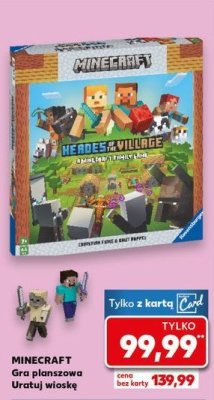 Gra minecraft heroes & village Ravensburger promocja
